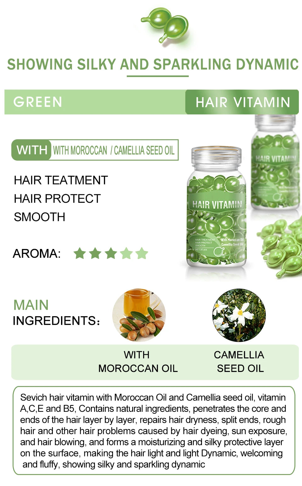 Hair Vitamin Green Capsule