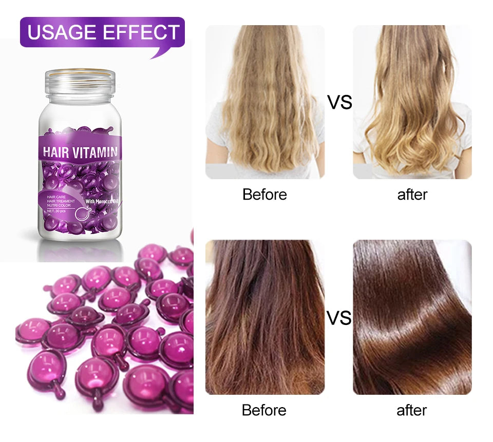 Hair Purple Vitamin Capsule