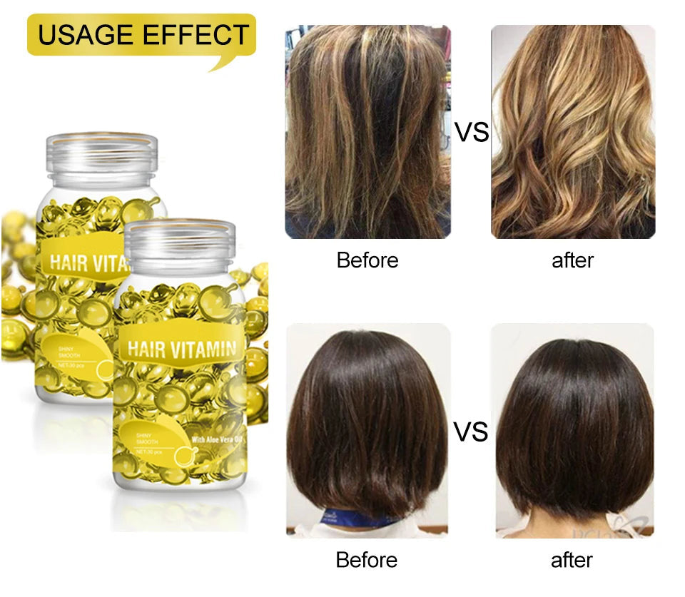 Hair Vitamin Yellow Capsule