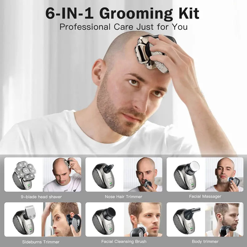 Men’s 6-in-1 Head Electric Shaver