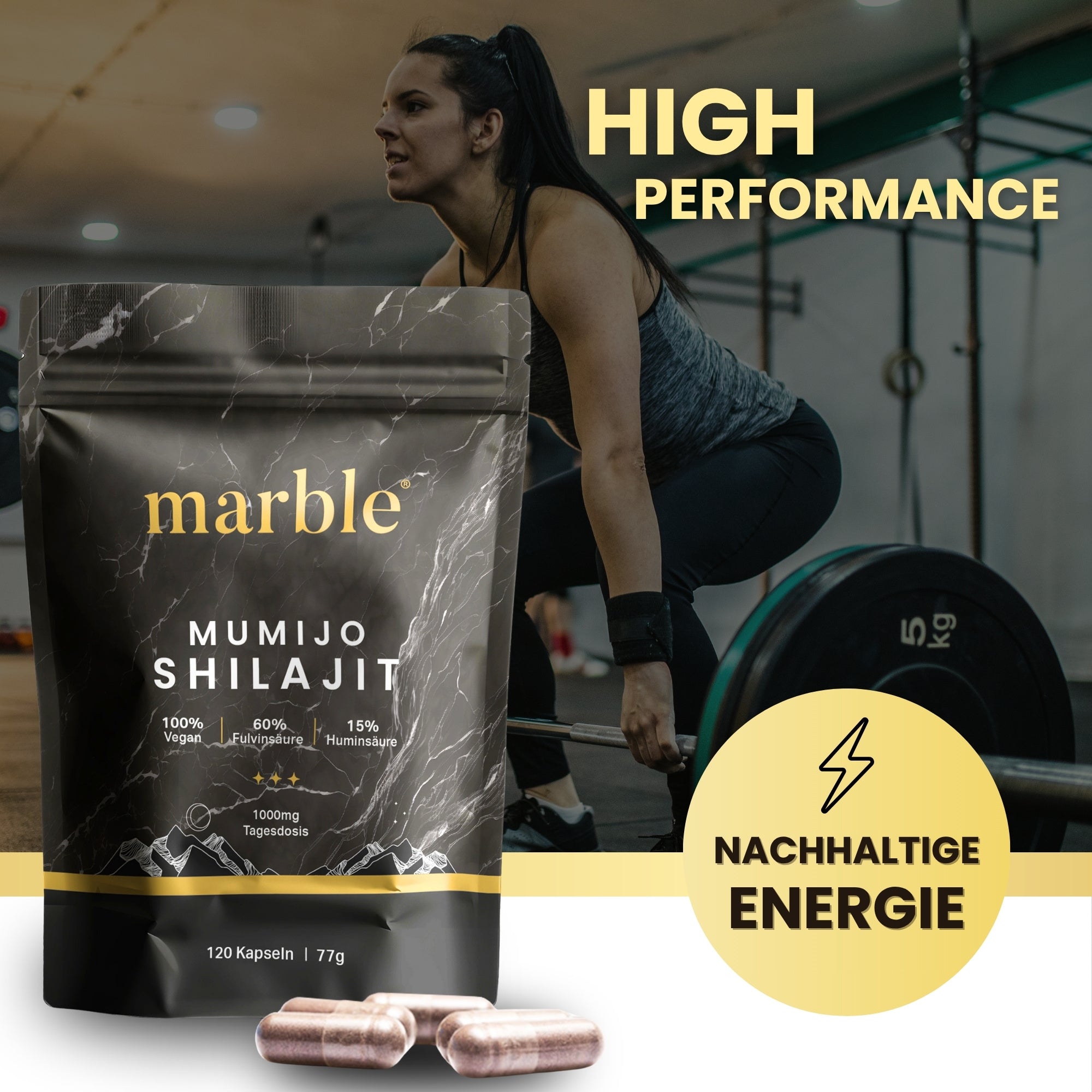 Shilajit Capsules 98G Original with MCT Oil